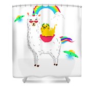 16x16 Cool Llama Unicorn Designs Llamacorn Squad-Llama Unicorn Illustration Throw Pillow Multicolor 